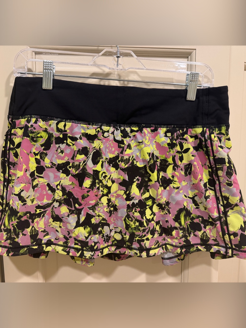 Lulu Lemon Women's Floral Active Skirt - Pink/Yellow/Black